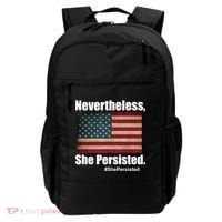 Nevertheless She Persisted American Flag Backpack thumb 0