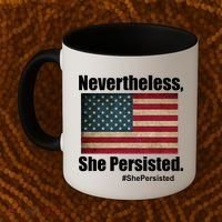 Nevertheless She Persisted American Flag Coffee Mug thumb 2