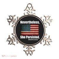 Nevertheless She Persisted American Flag Ornament thumb 0