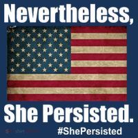 Nevertheless She Persisted American Flag Bucket Hat thumb 4
