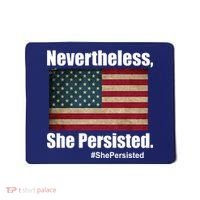 Nevertheless She Persisted American Flag Mousepad thumb 0