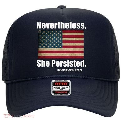 Nevertheless She Persisted American Flag Hat