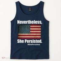 Nevertheless She Persisted American Flag Tank Top thumb 2