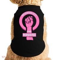 Nevertheless She Persisted Fist Tribute  Doggie Tank thumb 0