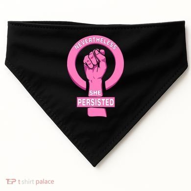 Nevertheless She Persisted Fist Tribute  USA-Made Doggie Bandana