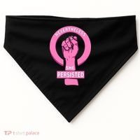 Nevertheless She Persisted Fist Tribute  USA-Made Doggie Bandana thumb 0