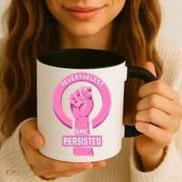 Nevertheless She Persisted Fist Tribute  Coffee Mug thumb 3