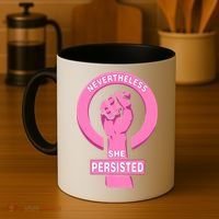 Nevertheless She Persisted Fist Tribute  Coffee Mug thumb 4