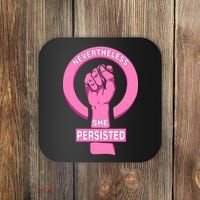 Nevertheless She Persisted Fist Tribute  Coaster thumb 0