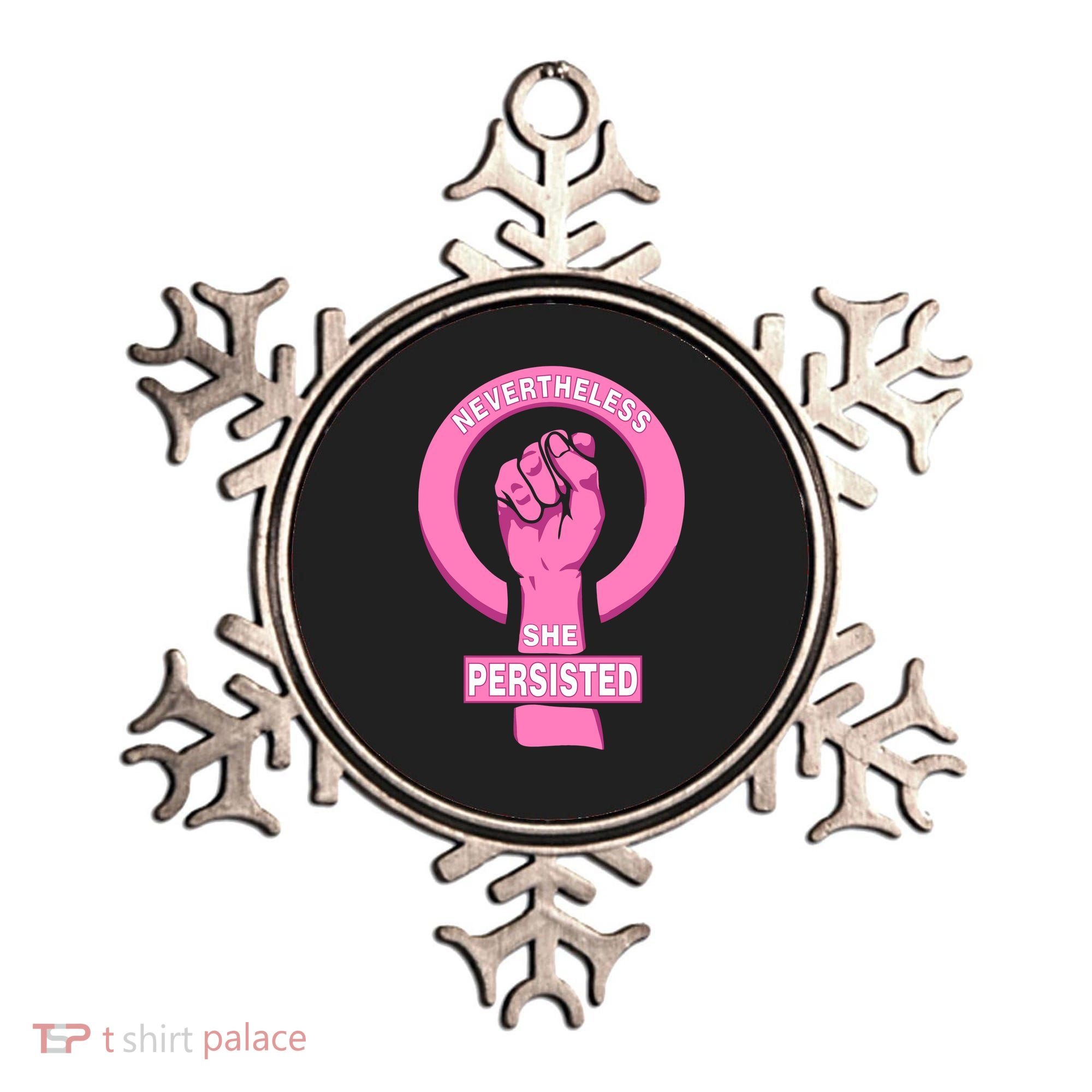 Nevertheless She Persisted Fist Tribute  Ornament