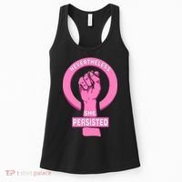 Nevertheless She Persisted Fist Tribute  Women's Tank Top thumb 0