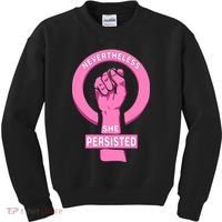 Nevertheless She Persisted Fist Tribute  Kids Sweatshirt thumb 0