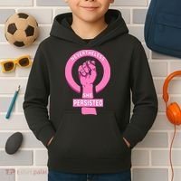 Nevertheless She Persisted Fist Tribute  Kids Hoodie thumb 2