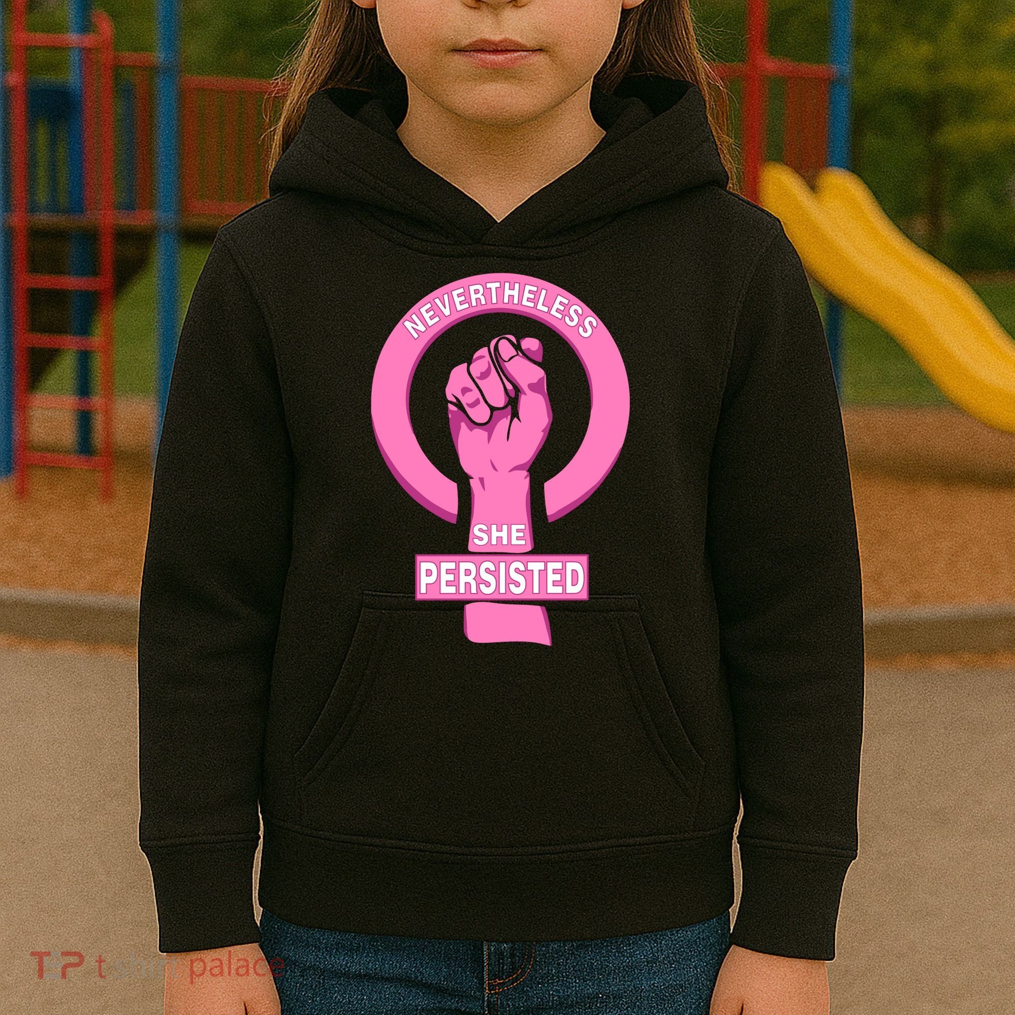 Nevertheless She Persisted Fist Tribute  Kids Hoodie
