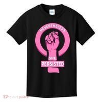 Nevertheless She Persisted Fist Tribute  Kids T-Shirt thumb 0