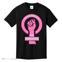 Nevertheless She Persisted Fist Tribute  Kids T-Shirt thumb 0