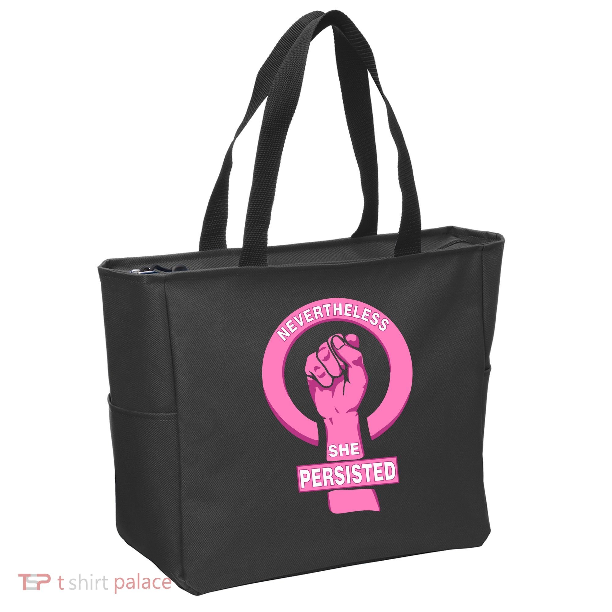 Nevertheless She Persisted Fist Tribute  Tote Bag