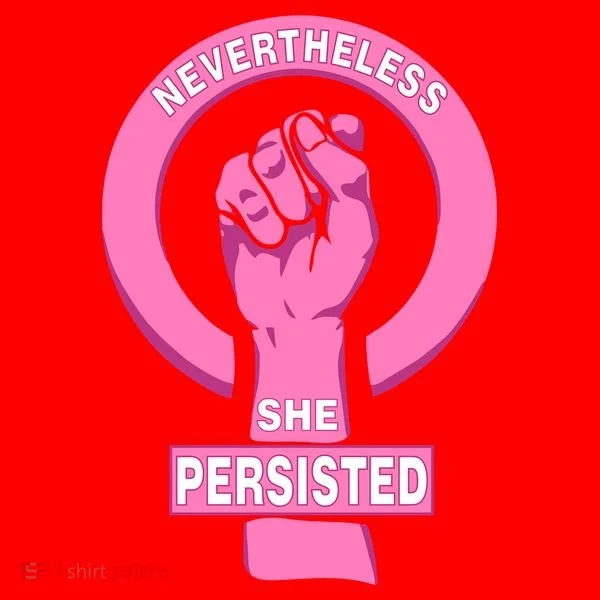 Nevertheless She Persisted Fist Tribute  Santa Hat