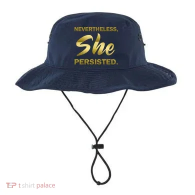 Nevertheless She Persisted Gold Signature Bucket Hat