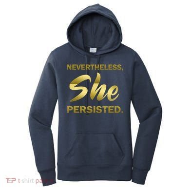 Nevertheless She Persisted Gold Signature Women's Hoodie