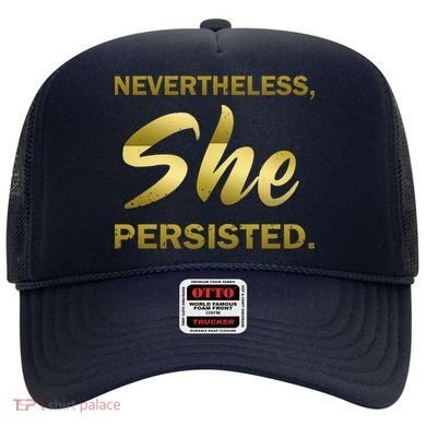Nevertheless She Persisted Gold Signature Hat