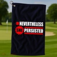Nevertheless She Persisted NEVERTHELESS Resist Golf Towel thumb 1