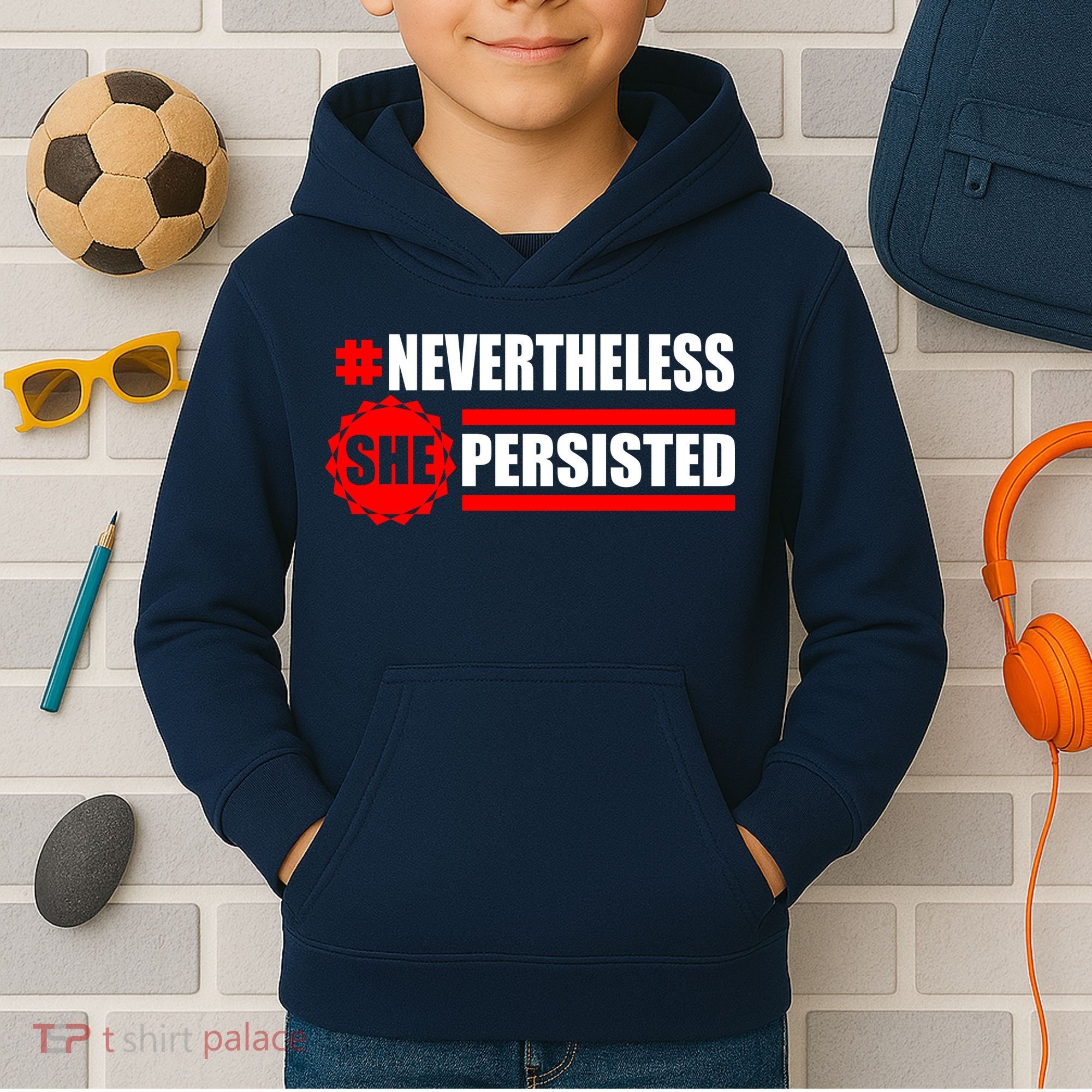 Nevertheless She Persisted NEVERTHELESS Resist Kids Hoodie