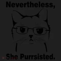 Nevertheless She Purrsisted Cat Persisted Tumbler thumb 3