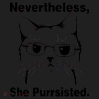 Nevertheless She Purrsisted Cat Persisted Golf Towel thumb 3