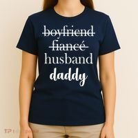 New Dad Boyfriend, Husband Fiance T-Shirt thumb 4