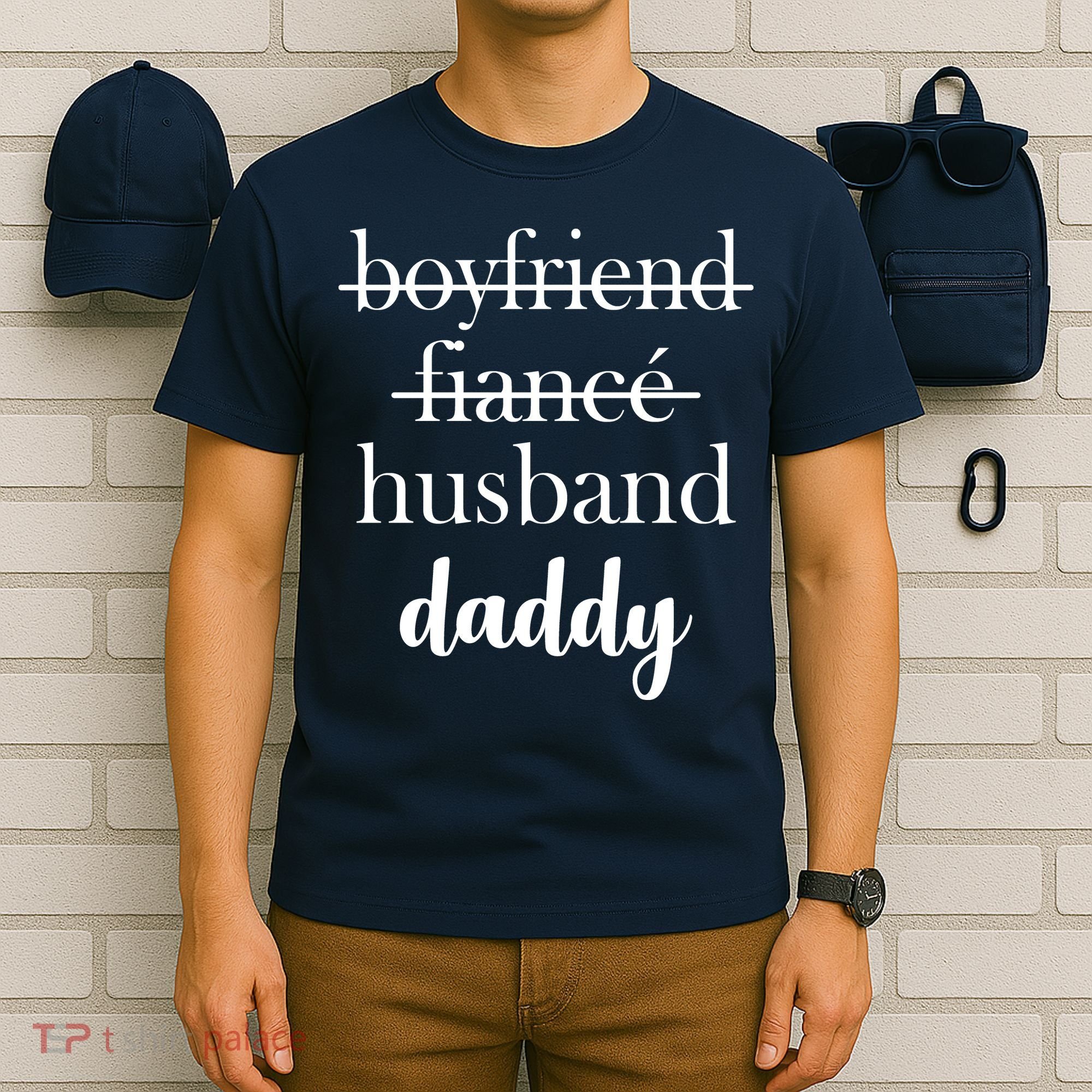 New Dad Boyfriend, Husband Fiance T-Shirt