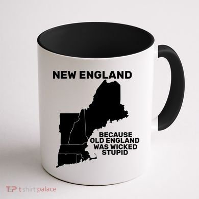 New England Because Old England Was Wicked Stupid Coffee Mug back