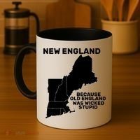 New England Because Old England Was Wicked Stupid Coffee Mug thumb 4