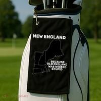 New England Because Old England Was Wicked Stupid Golf Towel thumb 2