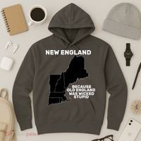 New England Because Old England Was Wicked Stupid Hoodie thumb 3