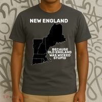 New England Because Old England Was Wicked Stupid T-Shirt thumb 3