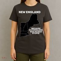 New England Because Old England Was Wicked Stupid T-Shirt thumb 4