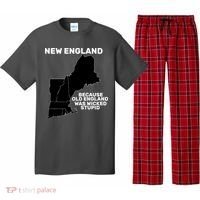 New England Because Old England Was Wicked Stupid Pajama Set thumb 0