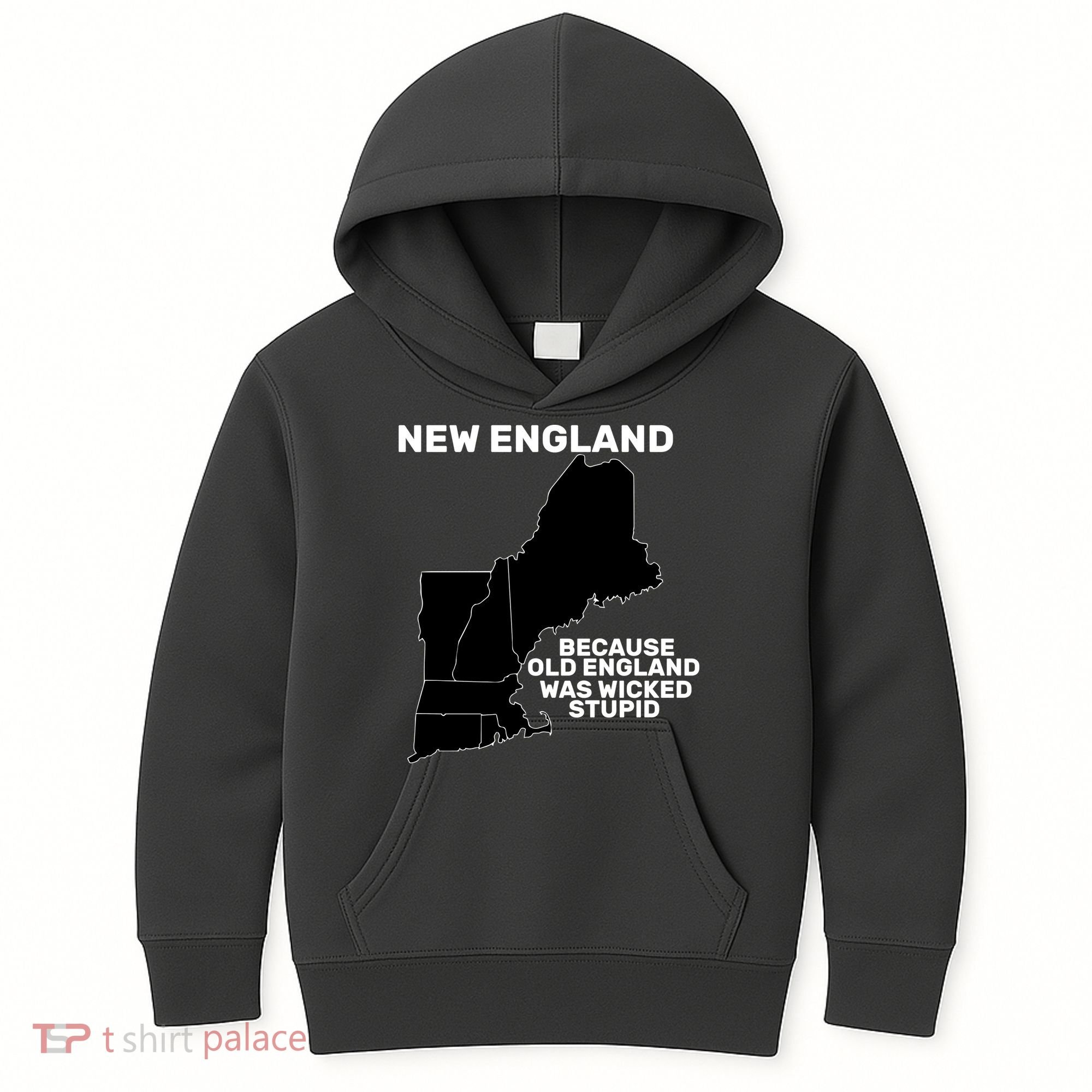 New England Because Old England Was Wicked Stupid Kids Hoodie