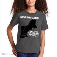 New England Because Old England Was Wicked Stupid Kids T-Shirt thumb 2