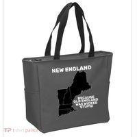 New England Because Old England Was Wicked Stupid Tote Bag thumb 2
