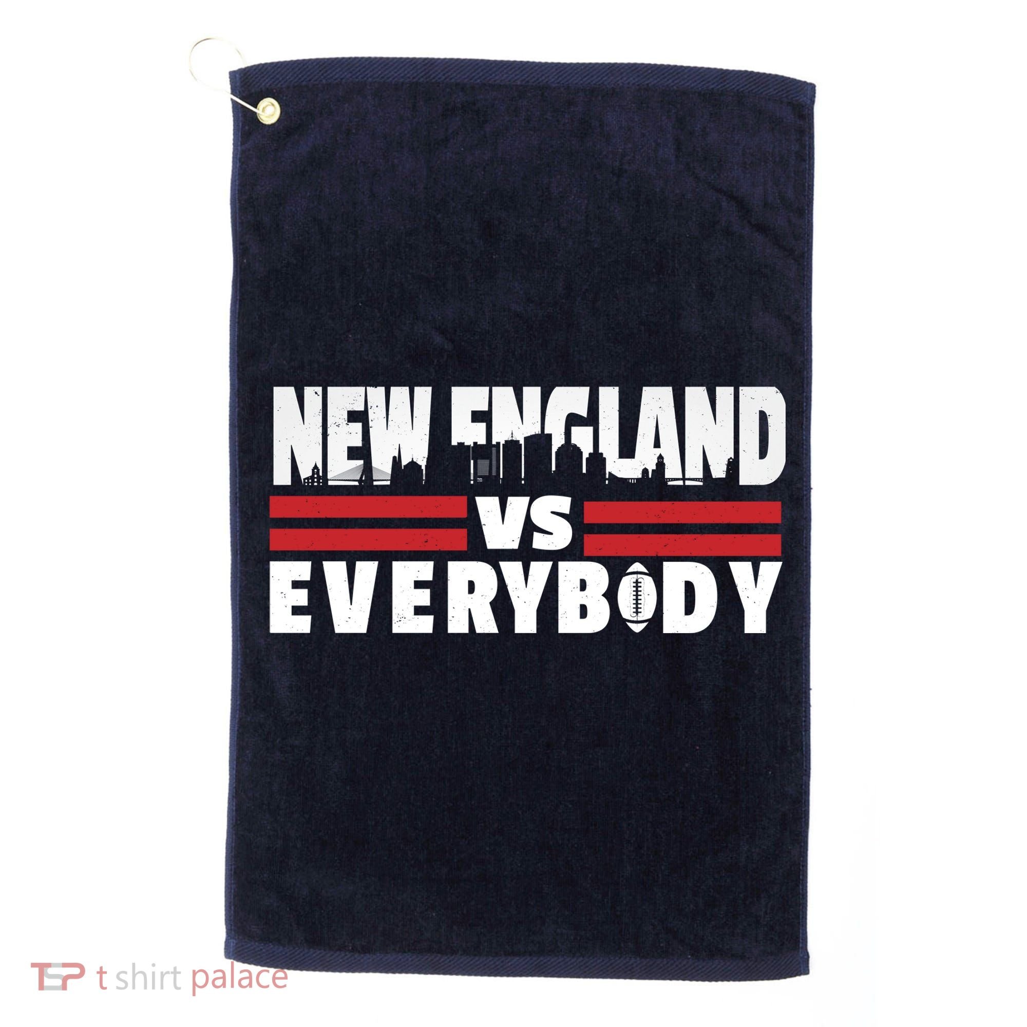 New England Vs Everybody City Golf Towel
