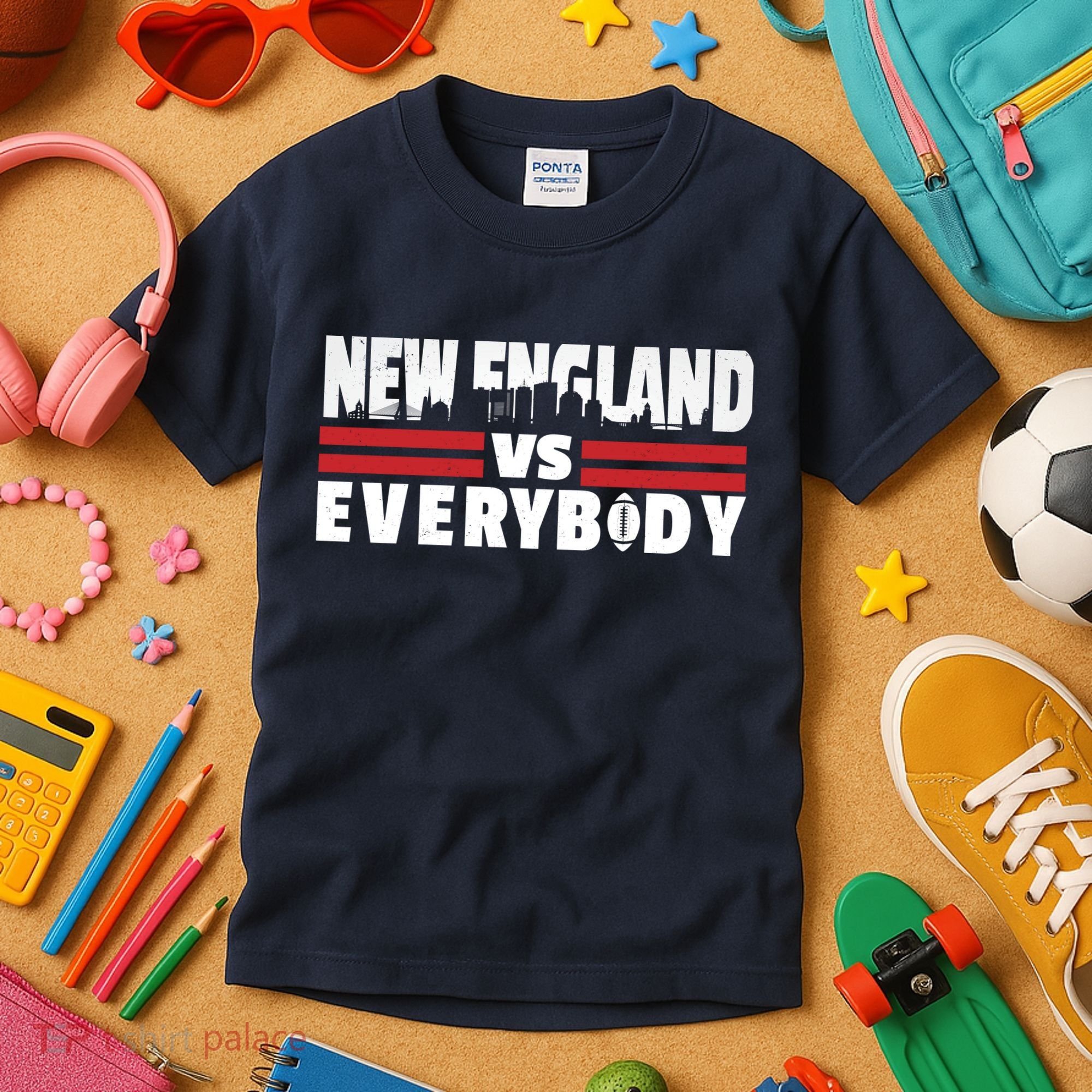 New England Vs Everybody City Kids T-Shirt