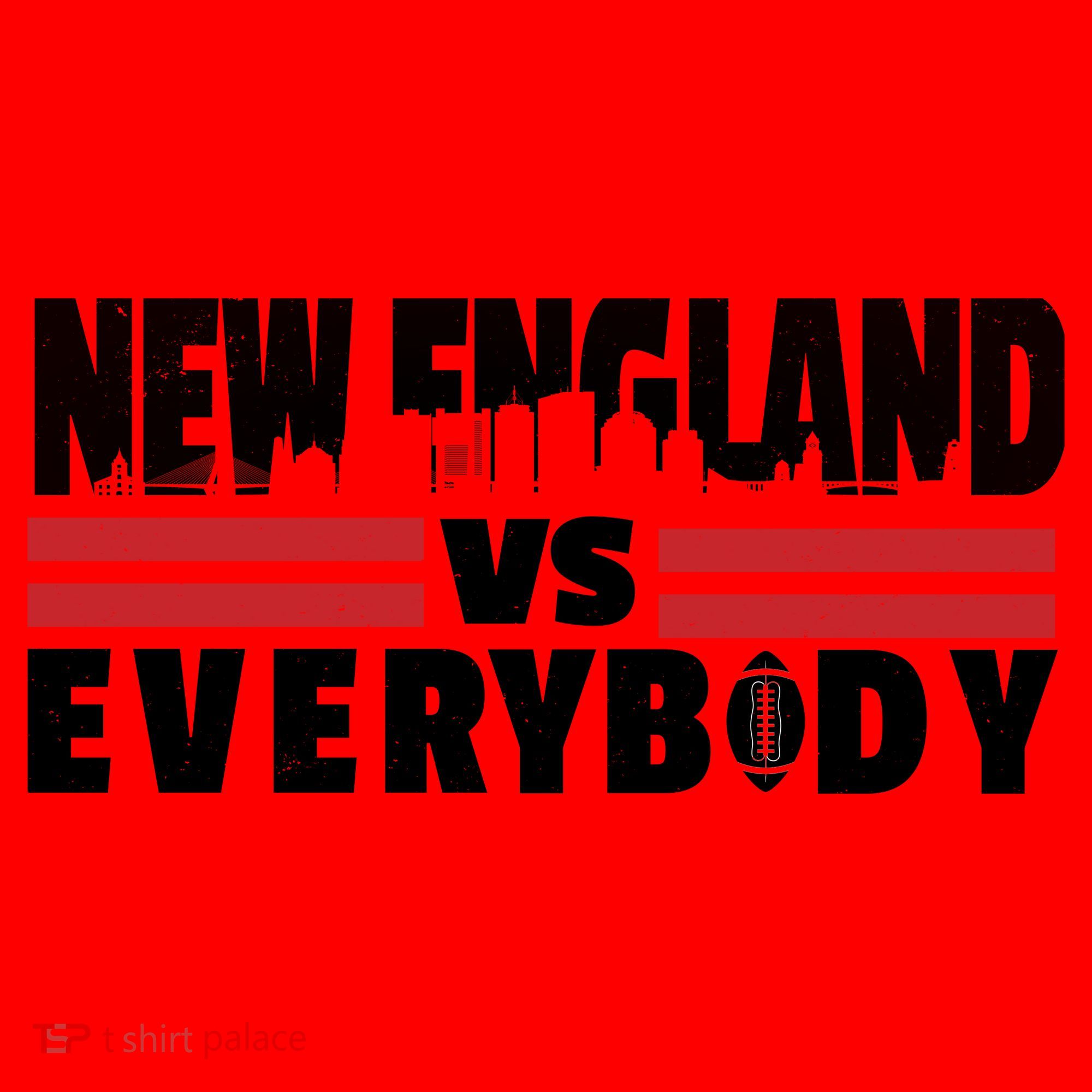 New England Vs Everybody City Santa Hat