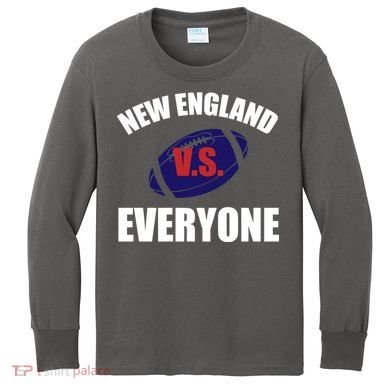 New England Vs Everyone Kids Long Sleeve Shirt