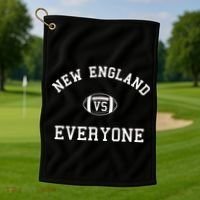 New England Vs Everyone Football Fan Golf Towel thumb 1
