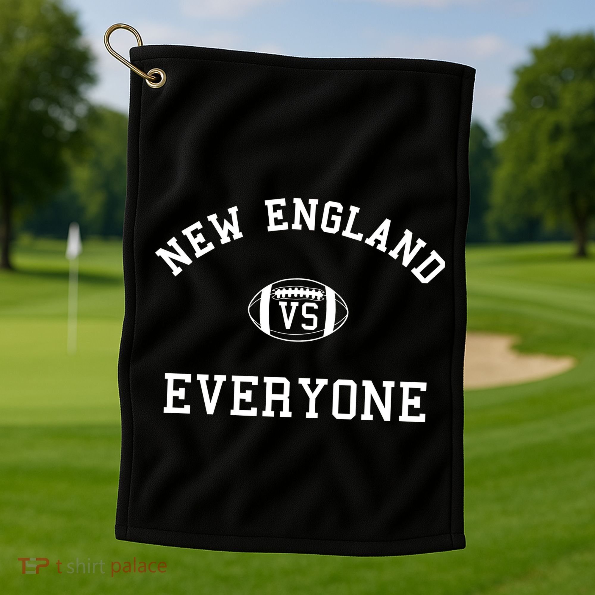 New England Vs Everyone Football Fan Golf Towel