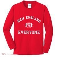 New England Vs Everyone Football Fan Kids Long Sleeve Shirt thumb 0