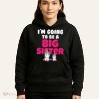 New I'm Going To Be A Big Sister Cute Unicorn Hoodie thumb 5