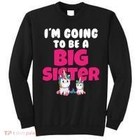 New I'm Going To Be A Big Sister Cute Unicorn Sweatshirt thumb 0